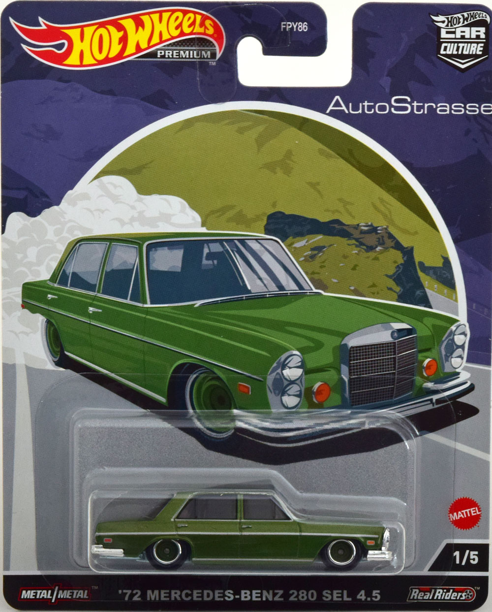 MERCEDES 280 SEL 4.5 CUSTOM 1972 GREENMETALLIC (ДЛИНА МОДЕЛИ 6-10 СМ)