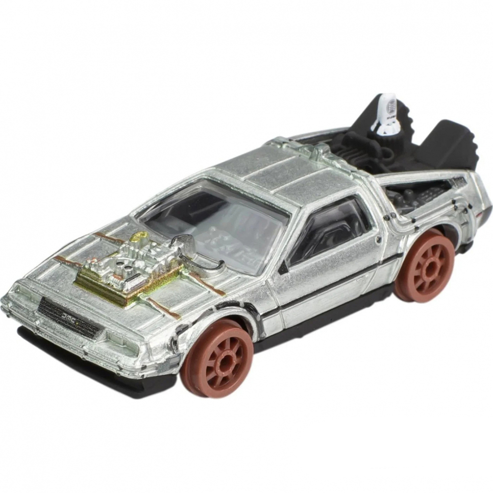 DELOREAN TIME MACHINE BACK TO THE FUTURE PART 3 GREYMETALLIC (ДЛИНА МОДЕЛИ 6-10 СМ)