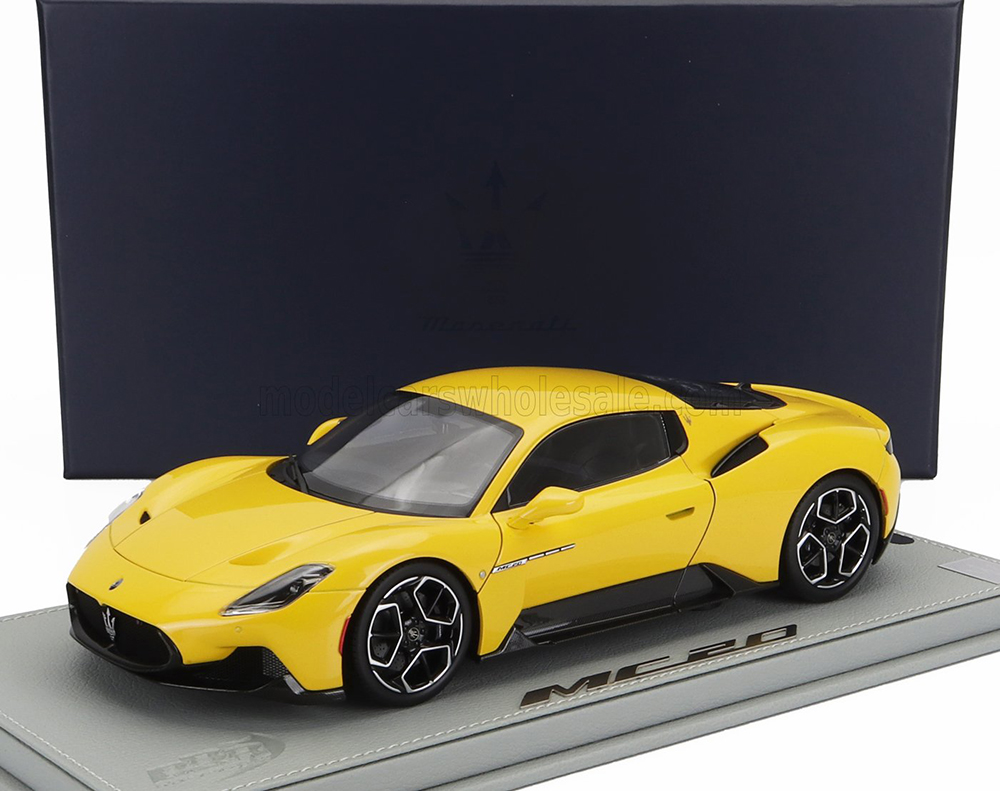 MASERATI MC20 (2020) - CON VETRINA - WITH SHOWCASE, GIALLO GENIO - YELLOW