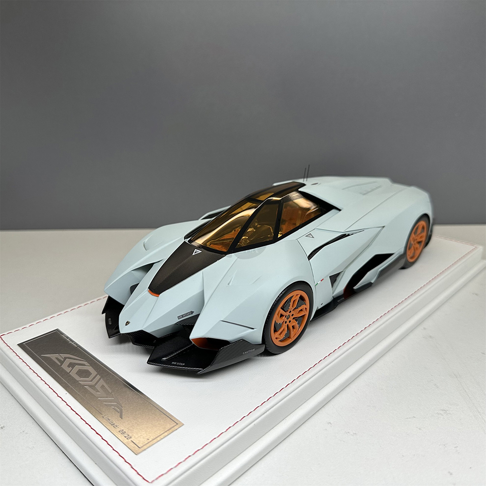 LAMBORGHINI SELFISH EGOISTA CONCEPT / ЛАМБОРГИНИ ЭГОИСТА МАТОВЫЙ СЕРЫЙ ОРАНЖЕВЫЕ ОКНА