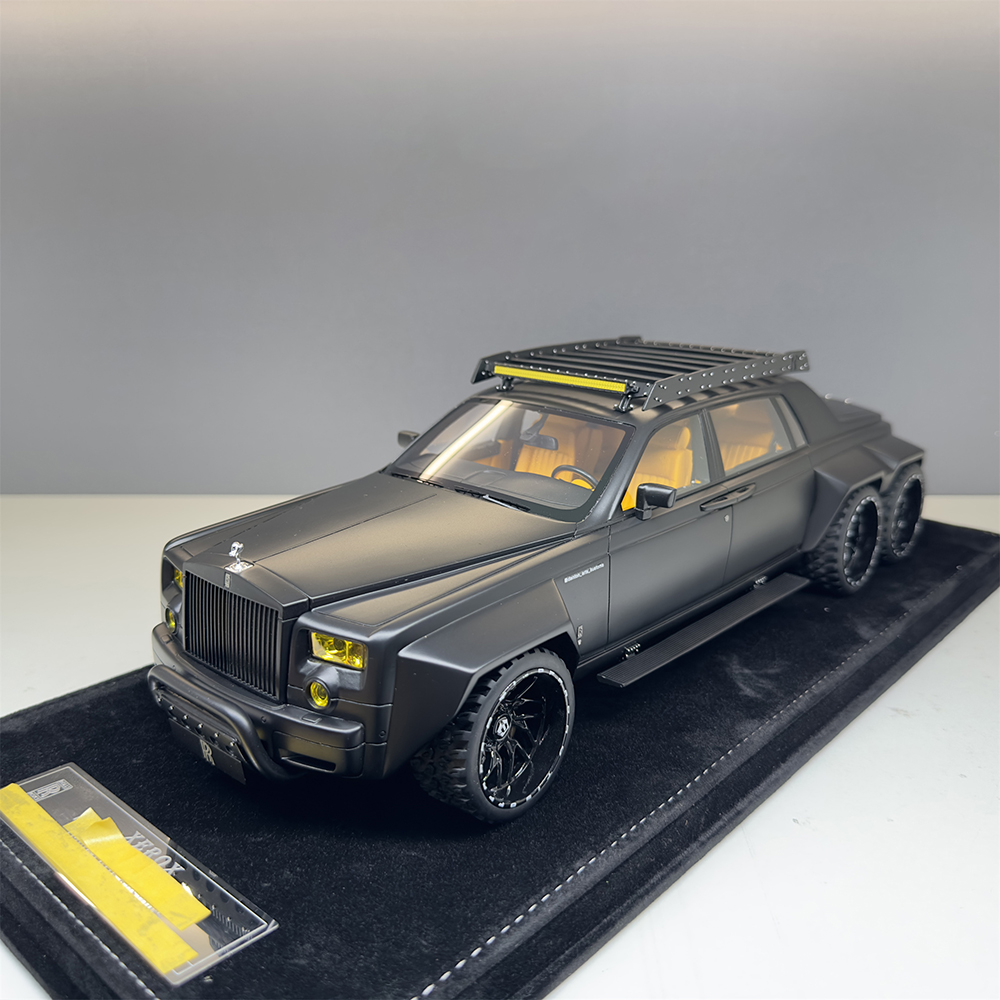 ROLLS-ROYCE PHANTOM 6X6 OFF-ROAD MODIFIED VERSION 2023 / РОЛЛС-РОЙС ФАНТОМ ЧЕРНЫЙ МАТОВЫЙ