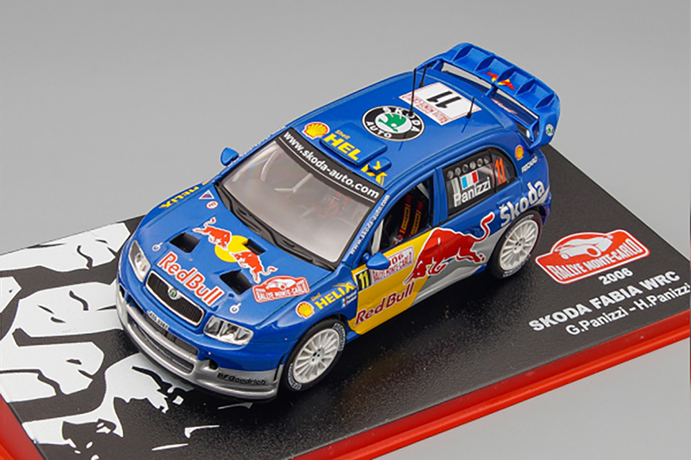 SKODA FABIA WRC "RED BULL" #11 G. PANIZZI / H.PANIZZI (2006) ИЗ СЕРИИ RALLYE MONTE-CARLO