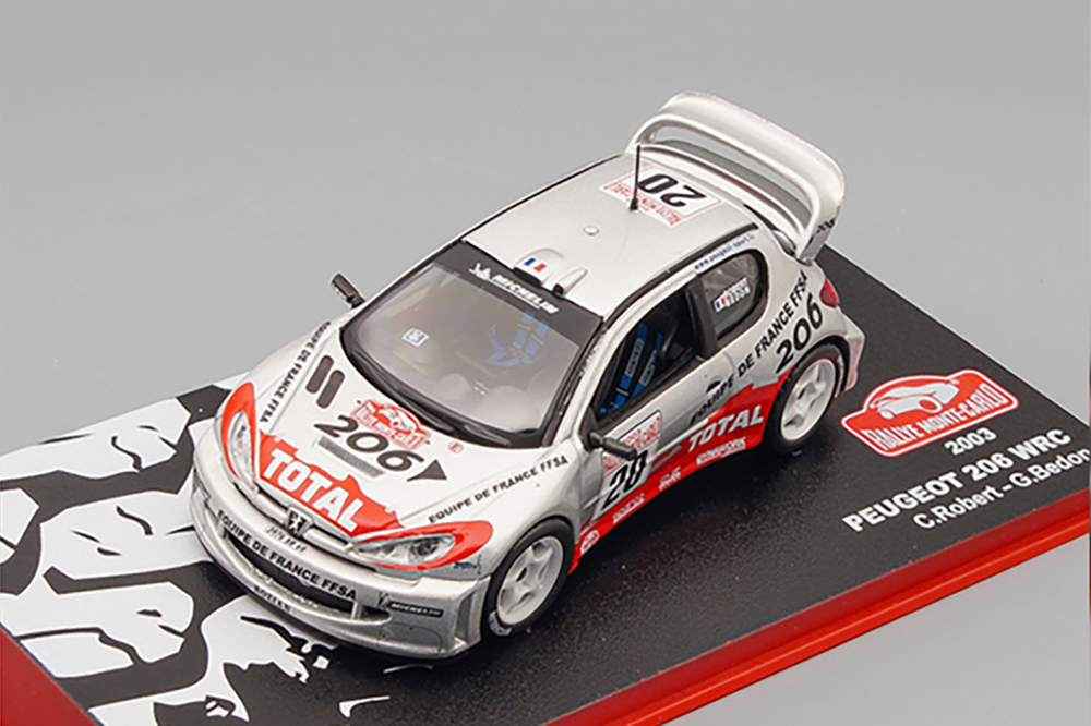 PEUGEOT 206 WRC #20 C.ROBERT - G.BEDON (2003) ИЗ СЕРИИ RALLYE MONTE-CARLO