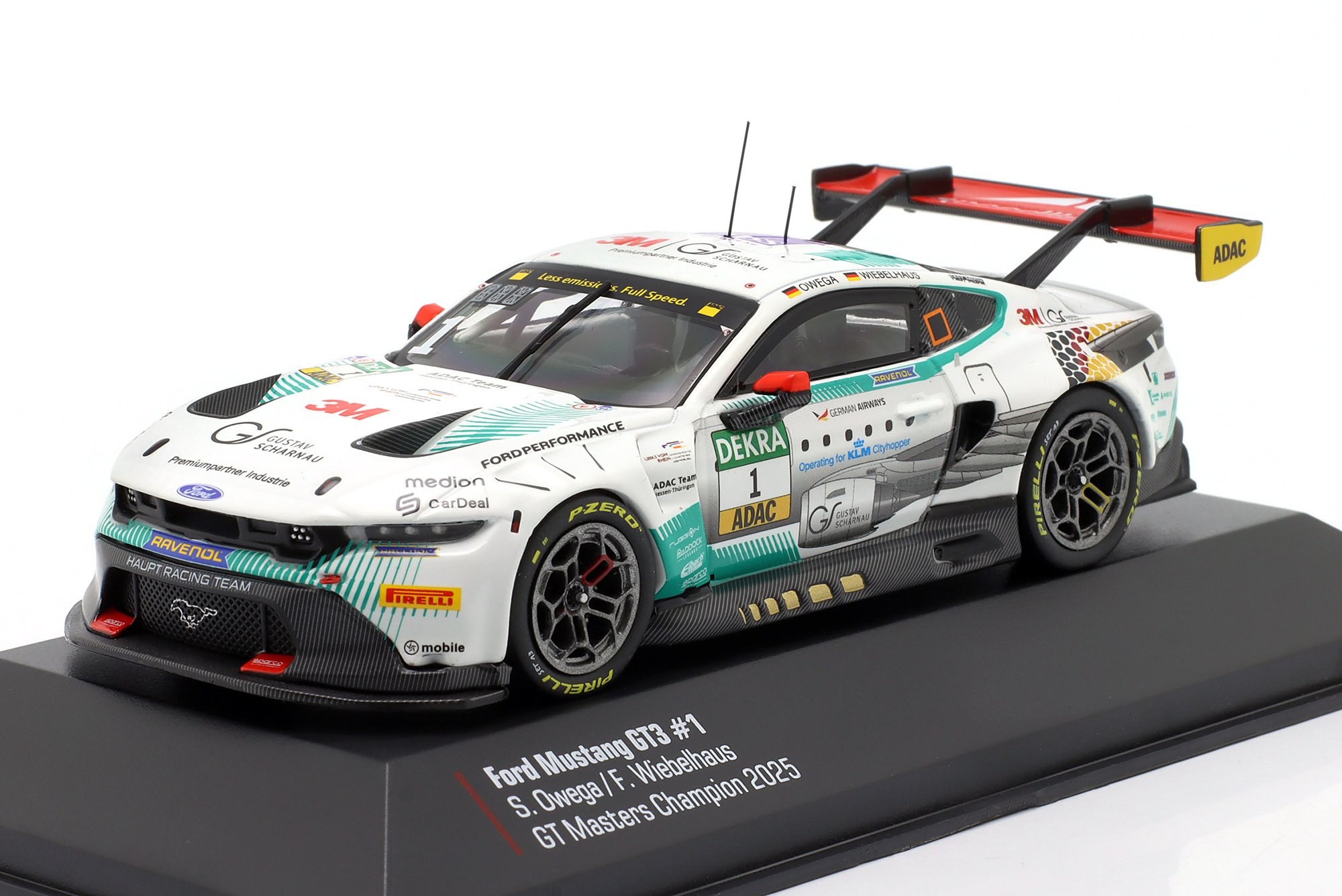 FORD MUSTANG GT3 #1 ADAC GT MASTERS CHAMPION 2025 OWEGA, WIEBELHAUS / ФОРД МУСТАНГ ГТ3 ADAC GT МАСТЕРС ЧЕМПИОН ОВЕГА ВИЕБЕЛХАУС
