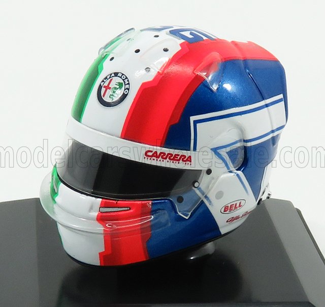 МОДЕЛЬ ШЛЕМА BELL F1  CASCO МОДЕЛЬ ШЛЕМА C38 FERRARI TEAM ALFA ROMEO SEASON (2019) A.GIOVINAZZI, RED WHITE BLUE