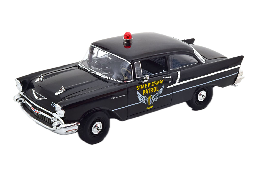 CHEVROLET 150 SEDAN STATE HIGHWAY PATROL 1957 BLACK