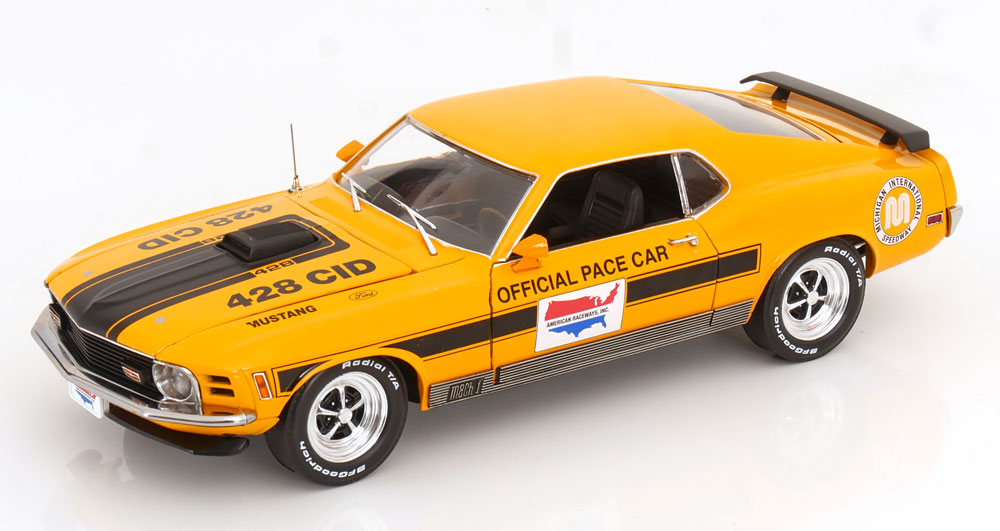 FORD MUSTANG MACH 1 OFFICIAL PACE CAR MICHIGAN 1970