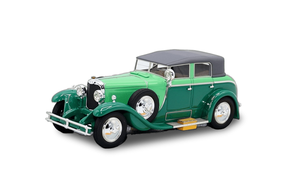 MERCEDES-BENZ 630K SAOUTCHIK TORPEDO TRANSFORMABLE 1926 СВЕТЛО-ЗЕЛЕНЫЙ С ТЕМНО-ЗЕЛЕНЫМ