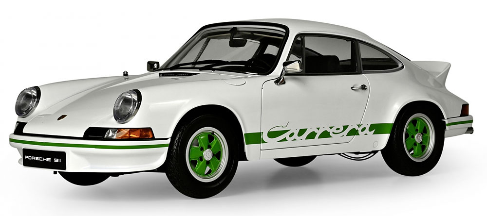 PORSCHE 911 RS 2.7 1973 WHITE GREEN