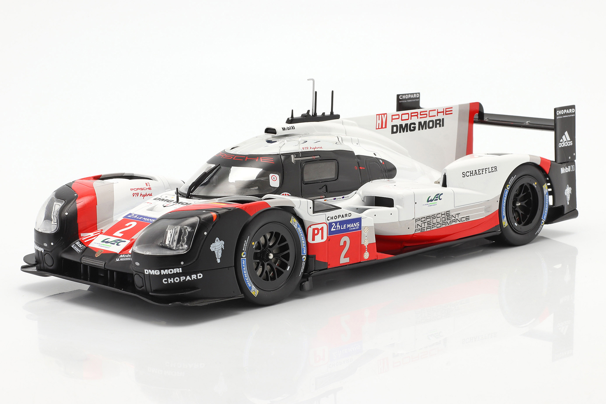 2-CAR SET WITH BOOK: PORSCHE 919 HYBRID #1 #2 WINNER 24H LEMANS 2017 / НАБОР ИЗ 2 МОДЕЛЕЙ БУК ПОРШЕ 919 ГИБРИД ПОБЕДИТЕЛЬ 24 ЧАСА ЛЕ-МАН