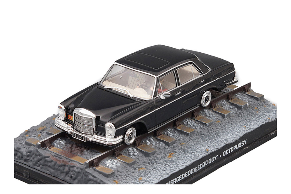 MERCEDES 250SE/8 JAMES BOND OCTOPUSSY BLACK / МЕРСЕДЕС 250 (ИЗ ФИЛЬМА ОСМИНОЖКА)