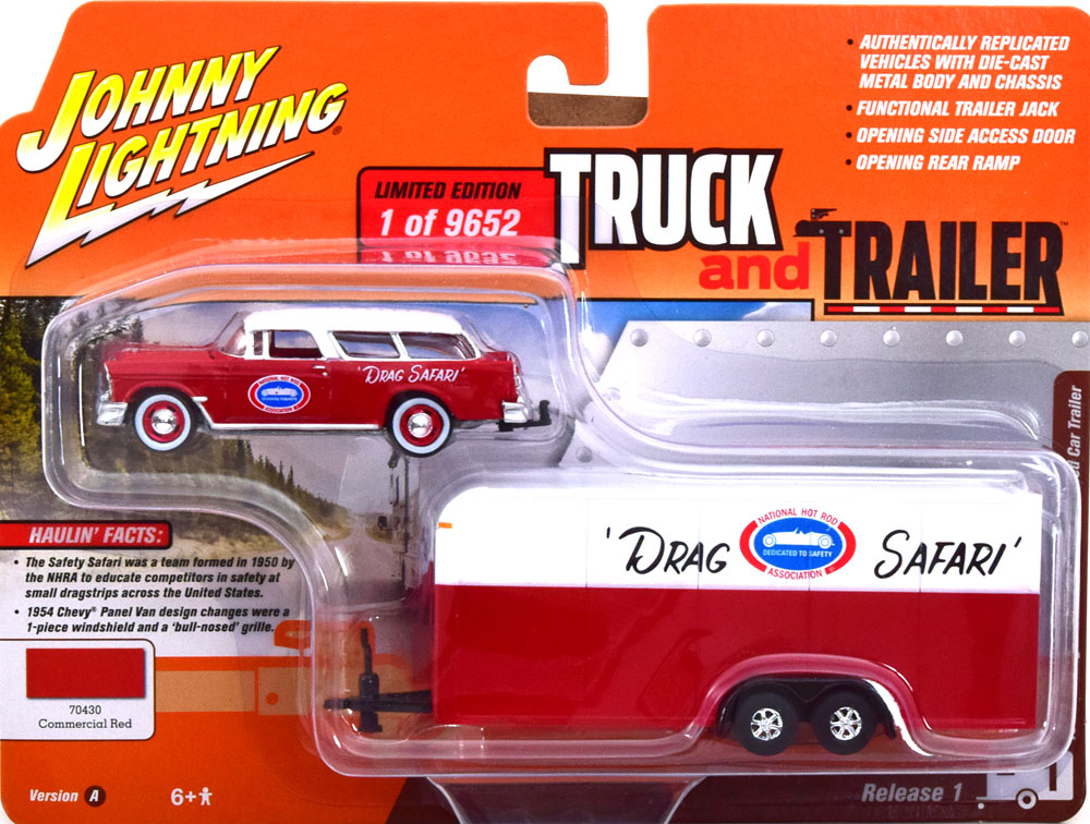 FORD BRONCO WITH TRAILER 1966 BROWN (ДЛИНА МОДЕЛИ 6-10 СМ)