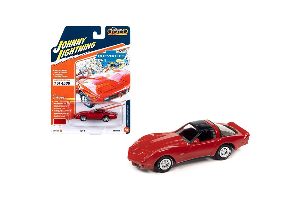 CHEVROLET CORVETTE (1979), RED (ДЛИНА МОДЕЛИ 6-10 СМ)