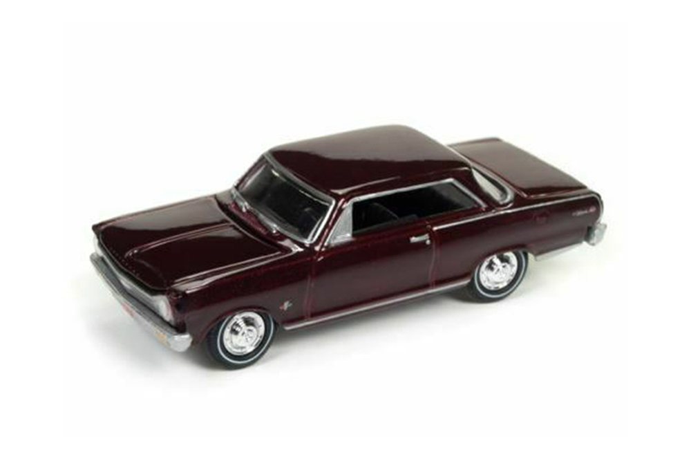 CHEVROLET NOVA 1965 ФИОЛЕТОВЫЙ (ДЛИНА МОДЕЛИ 6-10 СМ)