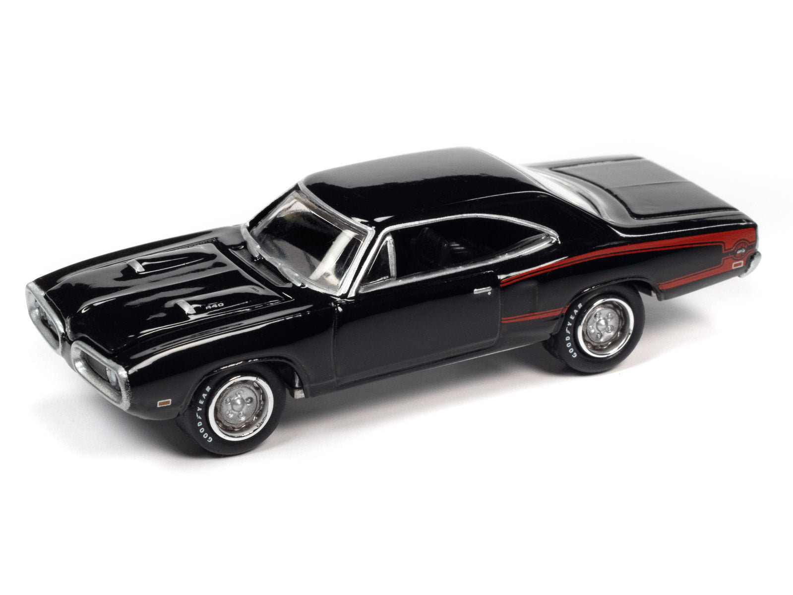 DODGE CORONET SUPER BEE (1970), ЧЕРНЫЙ (ДЛИНА МОДЕЛИ 6-10 СМ)