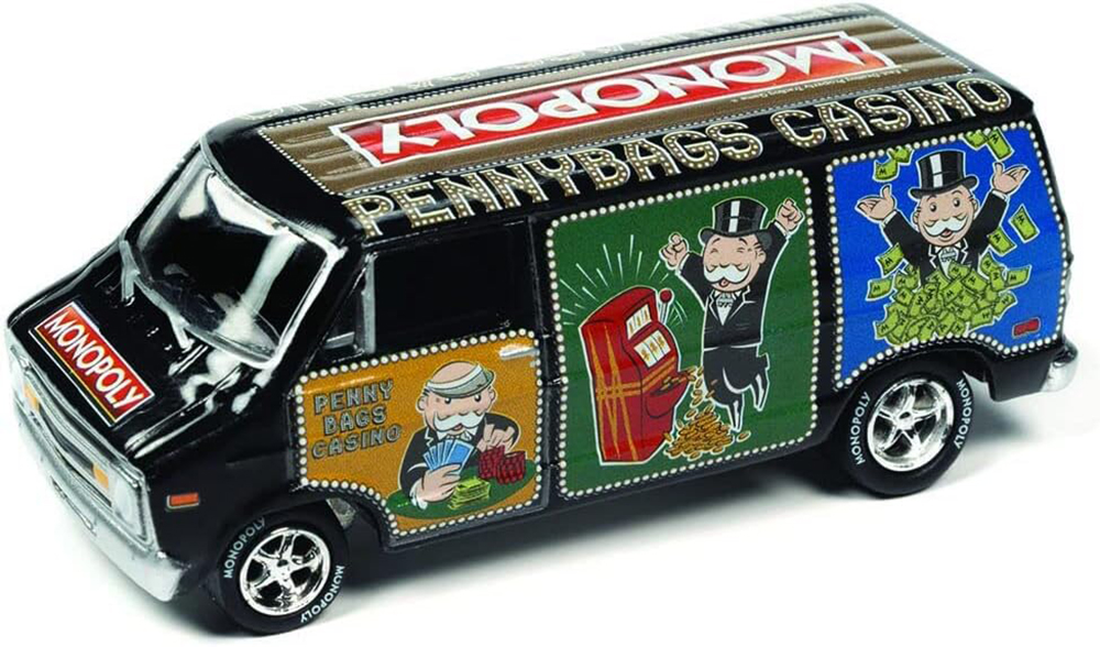 DODGE VAN 1976 MONOPOLY С ТОКЕНОМ ДЛЯ НАСТОЛЬНОЙ ИГРЫ (ДЛИНА МОДЕЛИ 6-10 СМ)