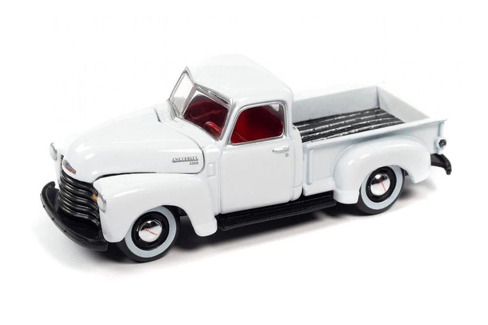 CHEVROLET 1950 STEP SIDE TRUCK WHITE / ШЕВРОЛЕ СТЕП САЙД 1950 БЕЛЫЙ (ДЛИНА МОДЕЛИ 6-10 СМ)