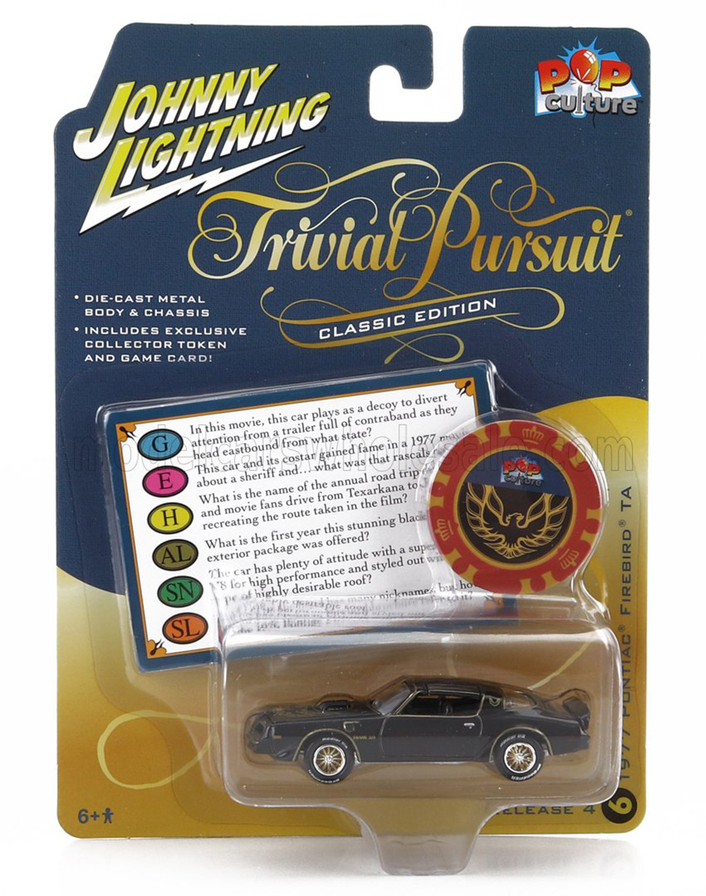 PONTIAC TRANS AM COUPE 1977, BLACK GOLD (ДЛИНА МОДЕЛИ 6-10 СМ)
