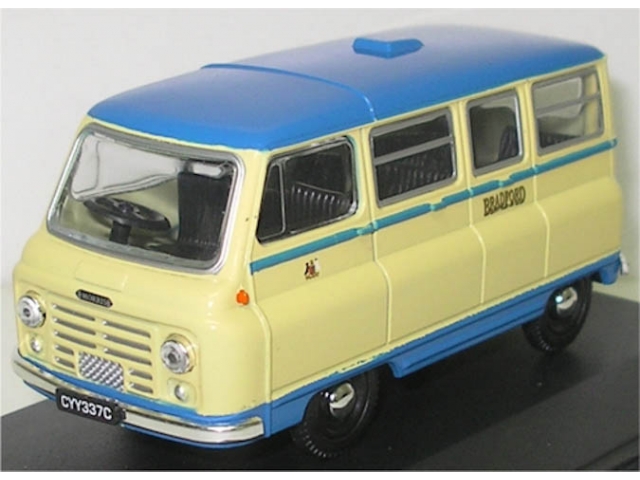 AUSTIN MORRIS J2 BRADFORD MINI BUS 1965, BLUE / BEIGE