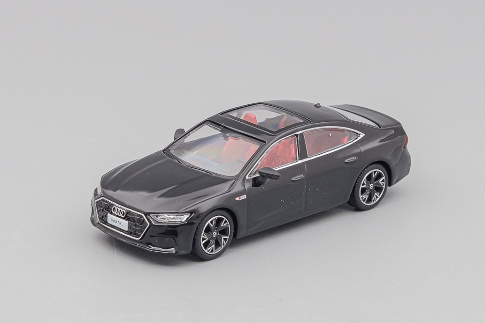 AUDI A7L 2022, BLACK (ДЛИНА МОДЕЛИ 6-10 СМ)
