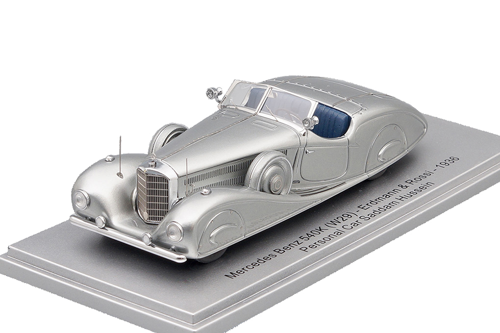 MERCEDES W29 540K ERDMAN & ROSSI SADDAM HUSSEIN 1936 SILVER
