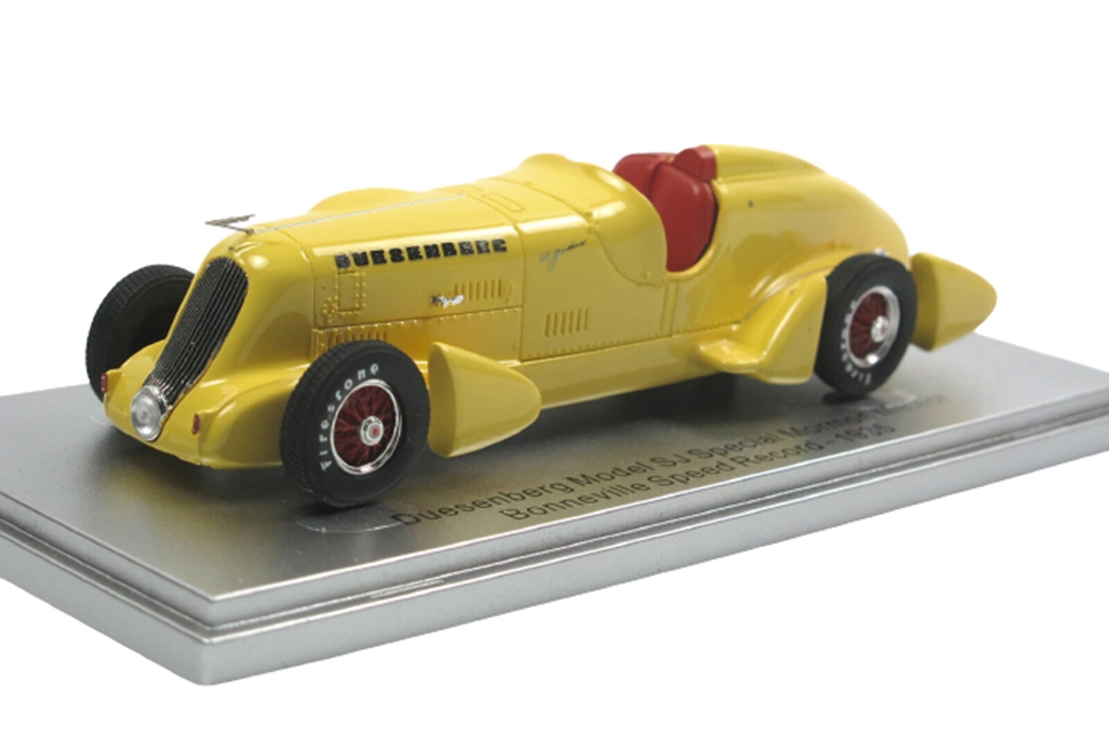 DUESENBERG SJ SPECIAL MORMON METEOR BONNEVILLE SPEED RECORD 1935 YELLOW