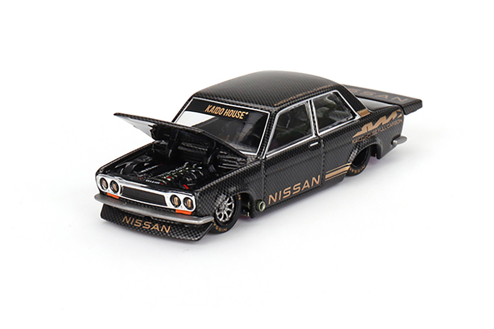 DATSUN 510 PRO STREET FULL CARBON V1 BLACK (ДЛИНА МОДЕЛИ 6-10 СМ)
