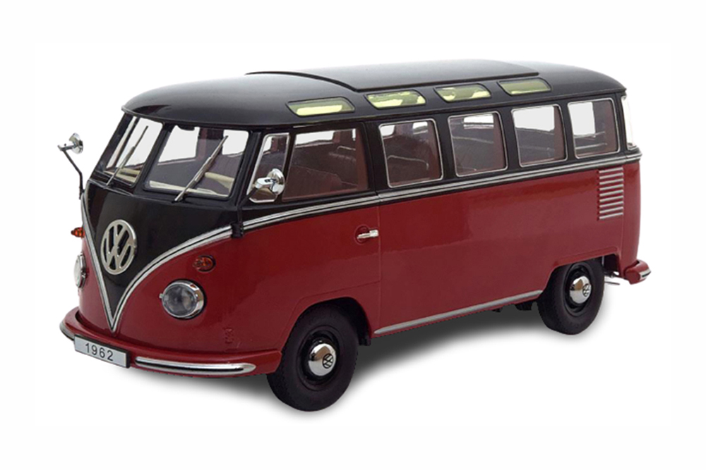 VW VOLKSWAGEN BULLI T1 SAMBA 1962 RED BLACK LIMITED EDITION 1500 PCS