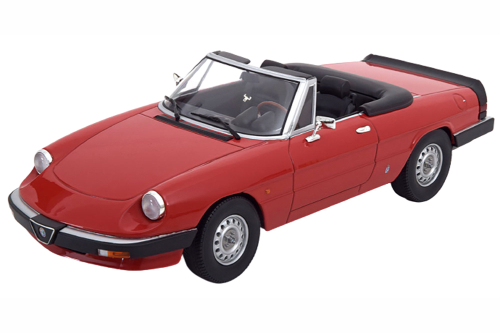 ALFA ROMEO SPIDER 3 SERIE 1 WITH REMOVABLE SOFTTOP 1983 RED LIMITED EDITION 1250 PCS
