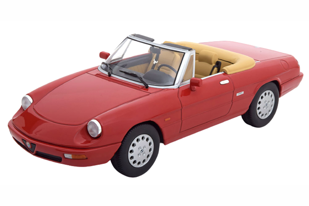 ALFA ROMEO SPIDER 4 WITH REMOVABLE SOFTTOP RED CREME LIMITED EDITION 1250 PCS