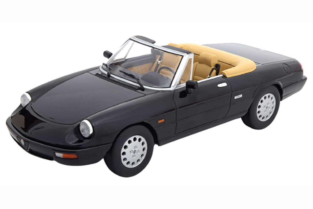 ALFA ROMEO SPIDER 4 WITH REMOVABLE SOFTTOP BLACK CREME LIMITED EDITION 750 PCS