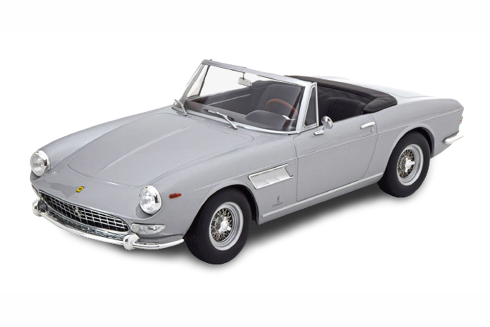 FERRARI 275 GTS PININFARINA SPYDER WITH SPOKE RIMS 1964 SILVER LIMITED EDITION 500 PCS