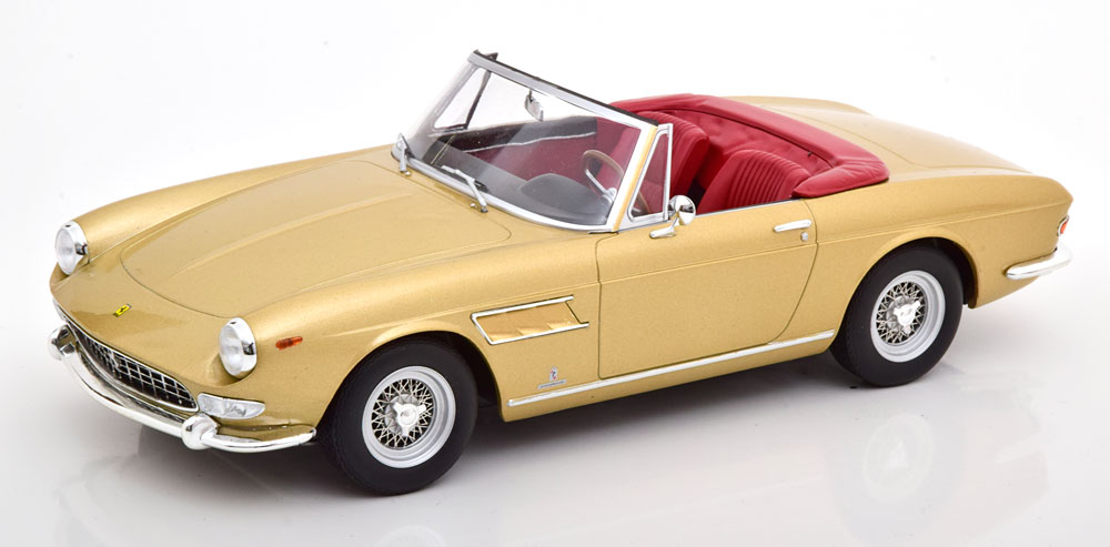 FERRARI 275 GTS PININFARINA SPYDER WITH SPOKE RIMS 1964 GOLDEN METALLIC