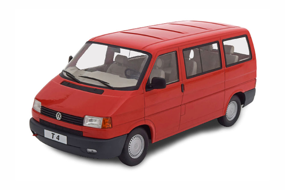 VW VOLKSWAGEN BUS T4 CARAVELLE 1992 RED LIMITED EDITION 750 PCS