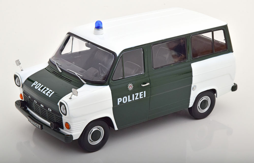 FORD TRANSIT MK1 POLICE HAMBURG 1965 DARKGREEN WHITE