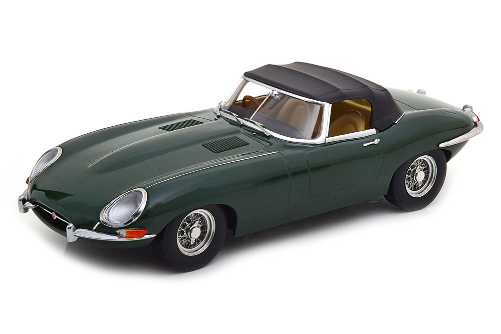 JAGUAR E-TYPE SERIES 1 RHD CONVERTIBLE (CLOSED) 1961 DARK GREEN / ЯГУАР И-ТАЙП ЗЕЛЕНЫЙ