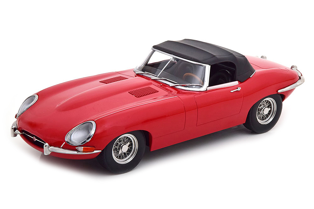 JAGUAR E-TYPE SERIES 1 LHD CONVERTIBLE (CLOSED) 1961 RED / ЯГУАР И-ТАЙП КРАСНЫЙ