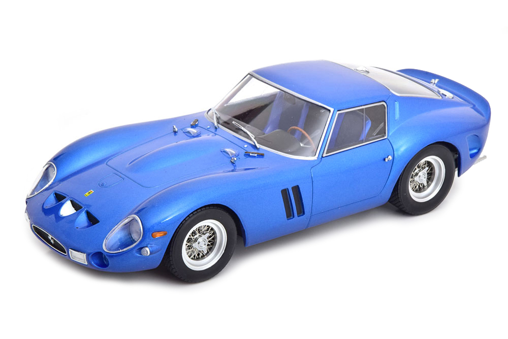 FERRARI 250 GTO 1962 BLUE METALLIC WITH DECALS