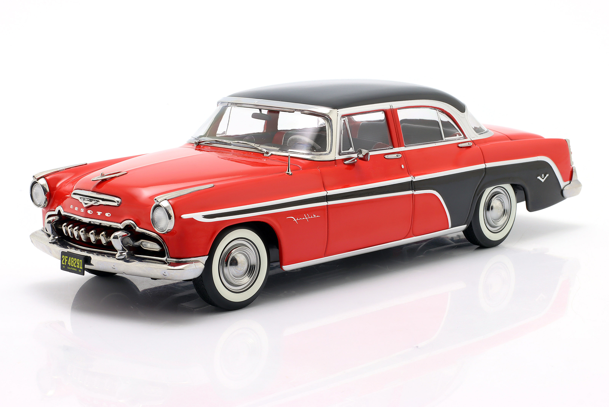 DESOTO FIREFLITE SEDAN YEAR 1955 RED/BLACK / ДЕСОТО ФИРЕФЛИТЕ СЕДАН РЕД/БЛАК КРАСНЫЙ ЧЕРНЫЙ