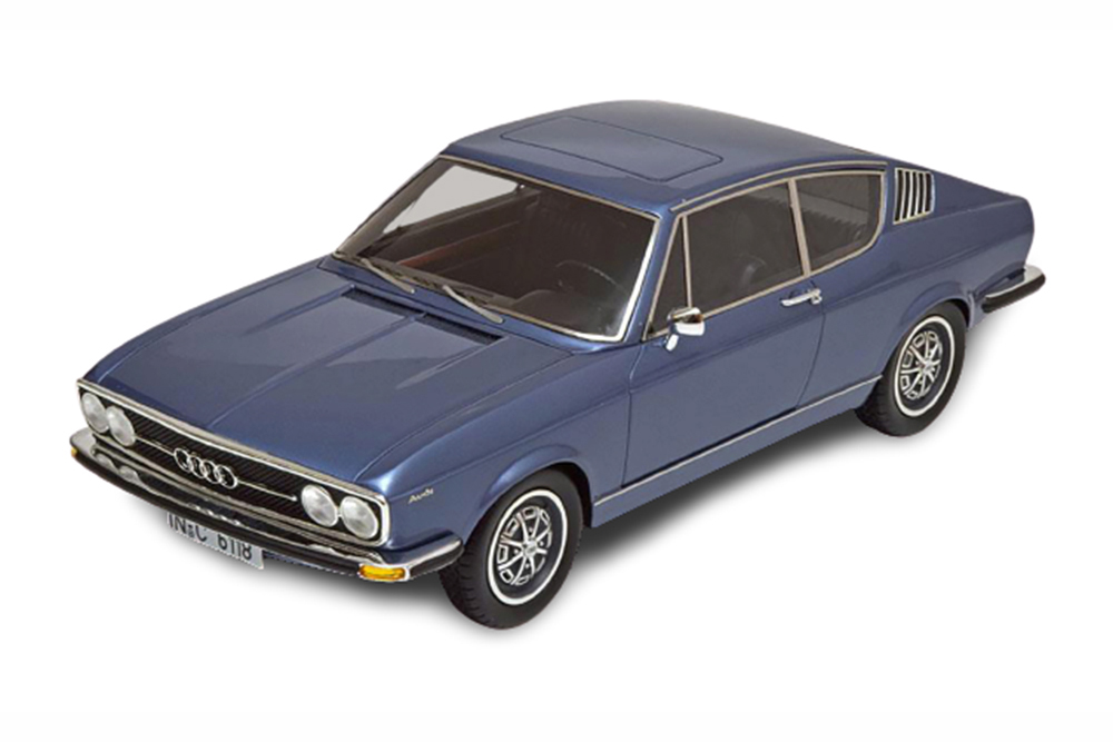 AUDI 100 COUPE S 1970 BLUEMETALLIC LIMITED EDITION 500 PCS BOX DAMAGED