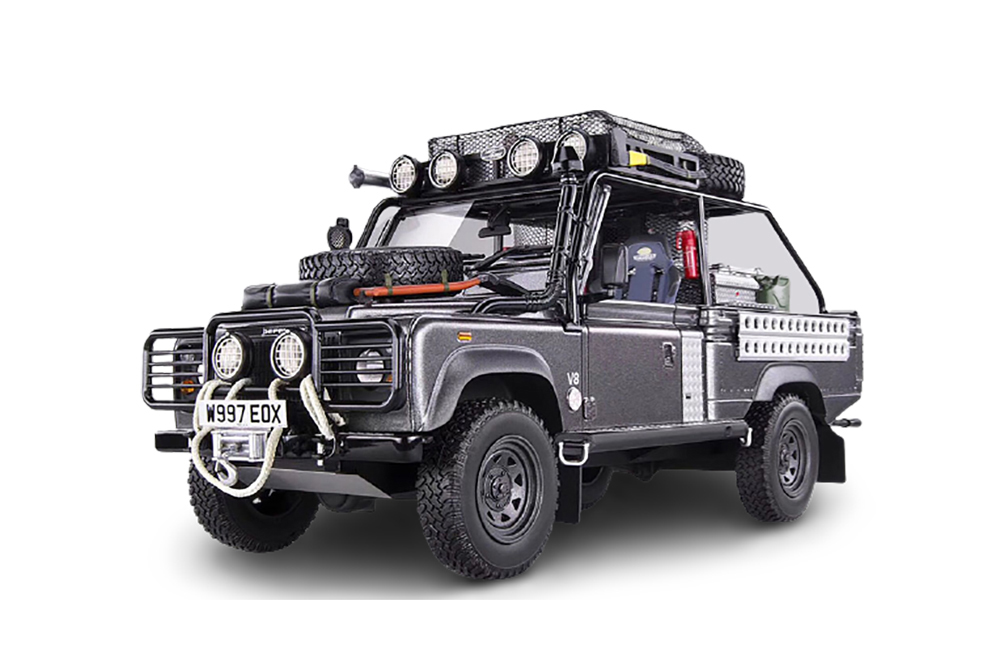 LAND ROVER DEFENDER FROM THE MOVIE LARA CROFT TOMB RAIDER GRAY