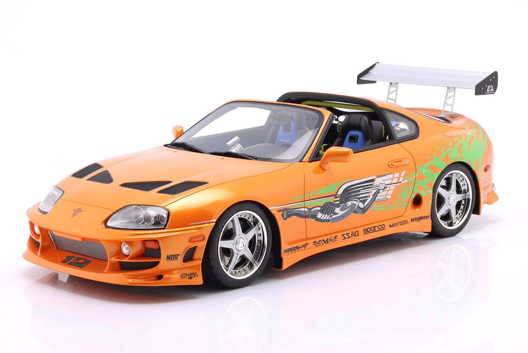 BRIAN'S TOYOTA SUPRA MK4 MOVIE FAST & FURIOUS (2001) ORANGE / ТОЙОТА СУПРА MK4 БРАЙАНА ИЗ ФИЛЬМА «ФОРСАЖ» (2001) ОРАНЖЕВАЯ