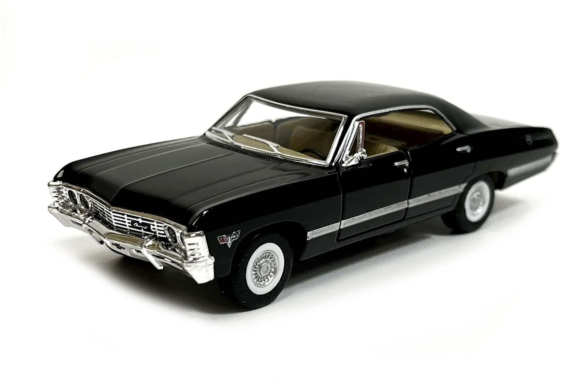 CHEVROLET IMPALA BLACK SUPERNATURAL 1967 / ШЕВРОЛЕ ИМПАЛА ИЗ СЕРИАЛА СВЕХЕСТЕСТВЕННОЕ (ДЛИНА 12 СМ)