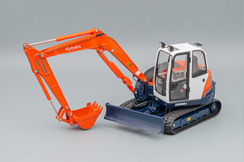 ЭКСКАВАТОР KUBOTA KX080-3, RED / WHITE