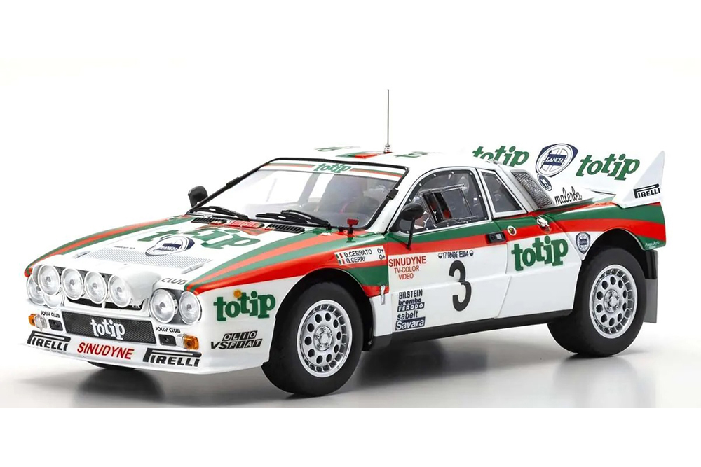 LANCIA RALLYE 037 #3 DELL ISOLA D ELBA CERRATO/CERRI 1985 (08306G) 1:18