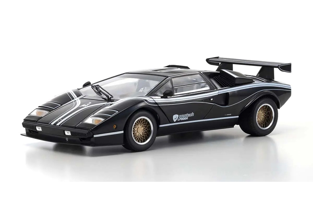 LAMBORGHINI COUNTACH LP500R BLACK/WHITE (08320C) 1:18