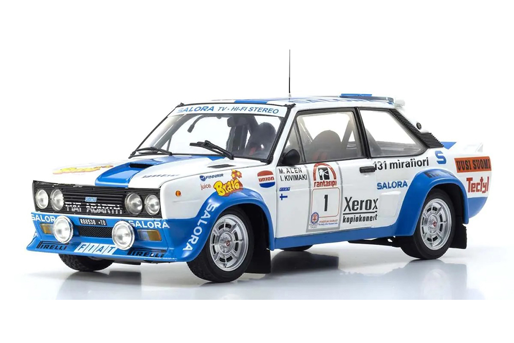 FIAT 131 ABARTH 1980 ALEN/KIVIMAKI WINNER 1000 LAKES #1 (08376H) 1:18