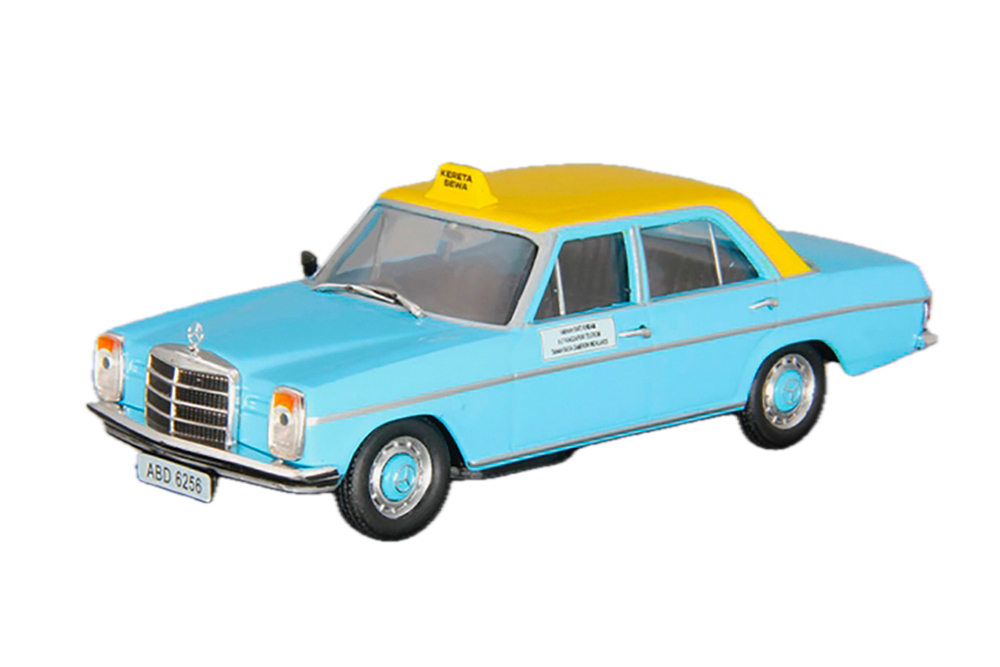 MERCEDES-BENZ 200D (PERAK, MALAYSIA) СЕРИЯ COLLECTION LES TAXIS DU MONDE (1975), BLUE / YELLOW