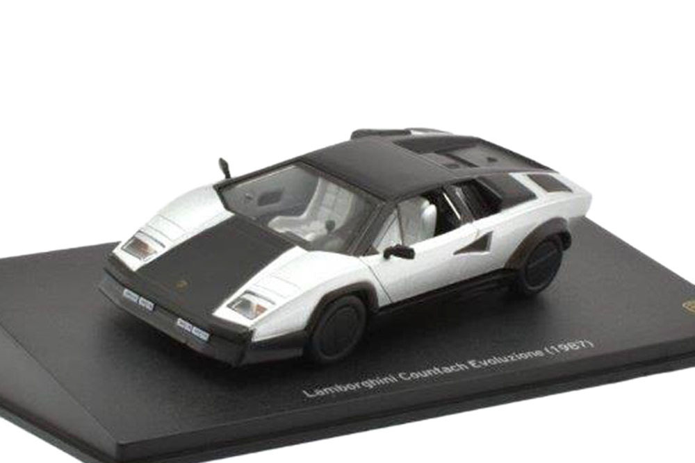 LAMBORGHINI COUNTACH EVOLUZIONE 1987 BLACK/SILVER