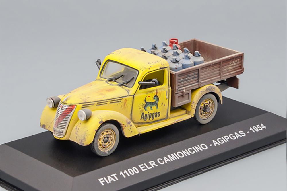 FIAT 1100 ELR "AGIPGAS" (1954), YELLOW / BROWN